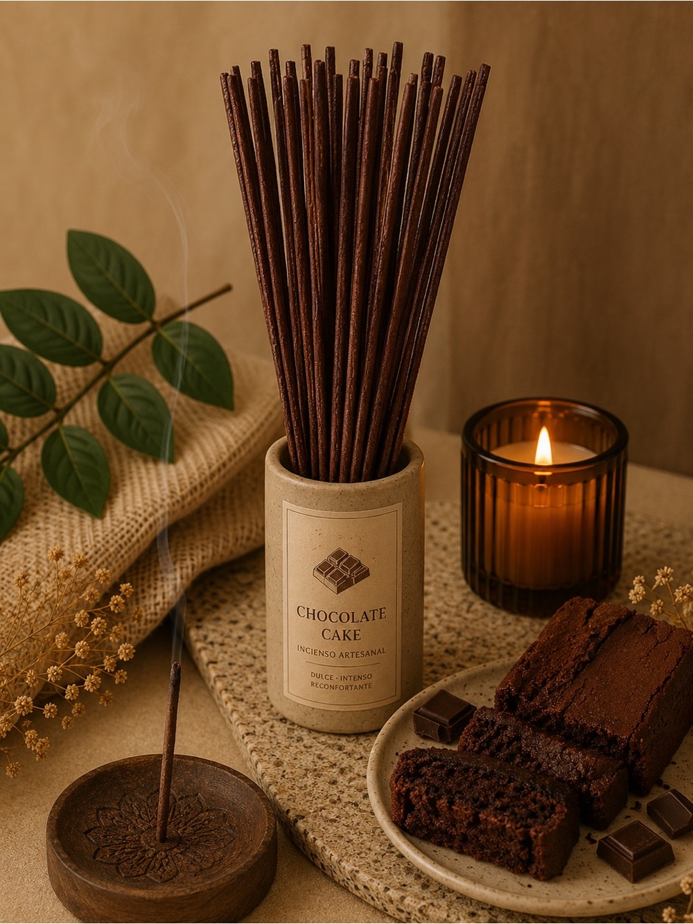 🍫✨ Chocolate Cake Incense Sticks ✨🍫